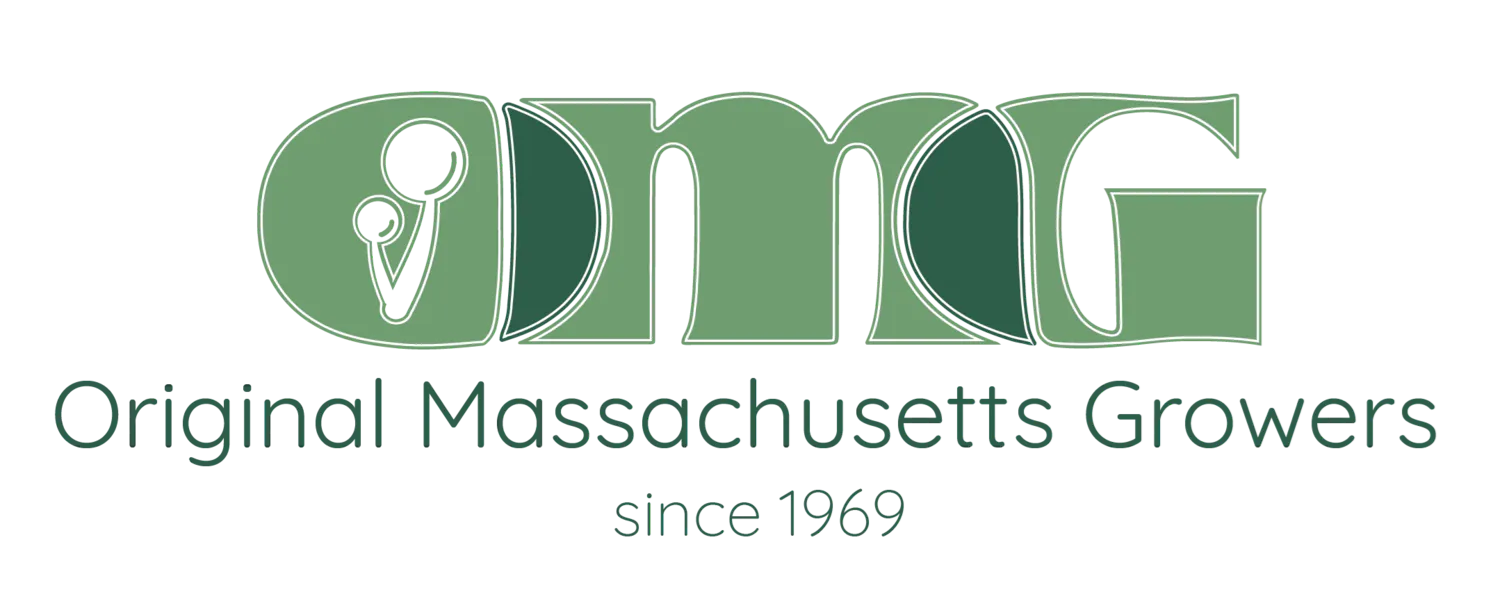 OMG - Original Massachusetts Growers Cannabis Brand Logo