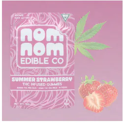 Nom Nom Edible Co Cannabis Brand Logo