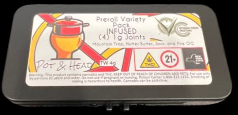 Pot & Head Cannabis Brand Logo