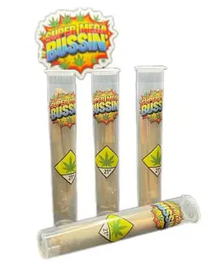 Super Mega Bussin' Cannabis Brand Logo