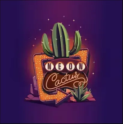 Neon Cactus Cannabis Brand Logo