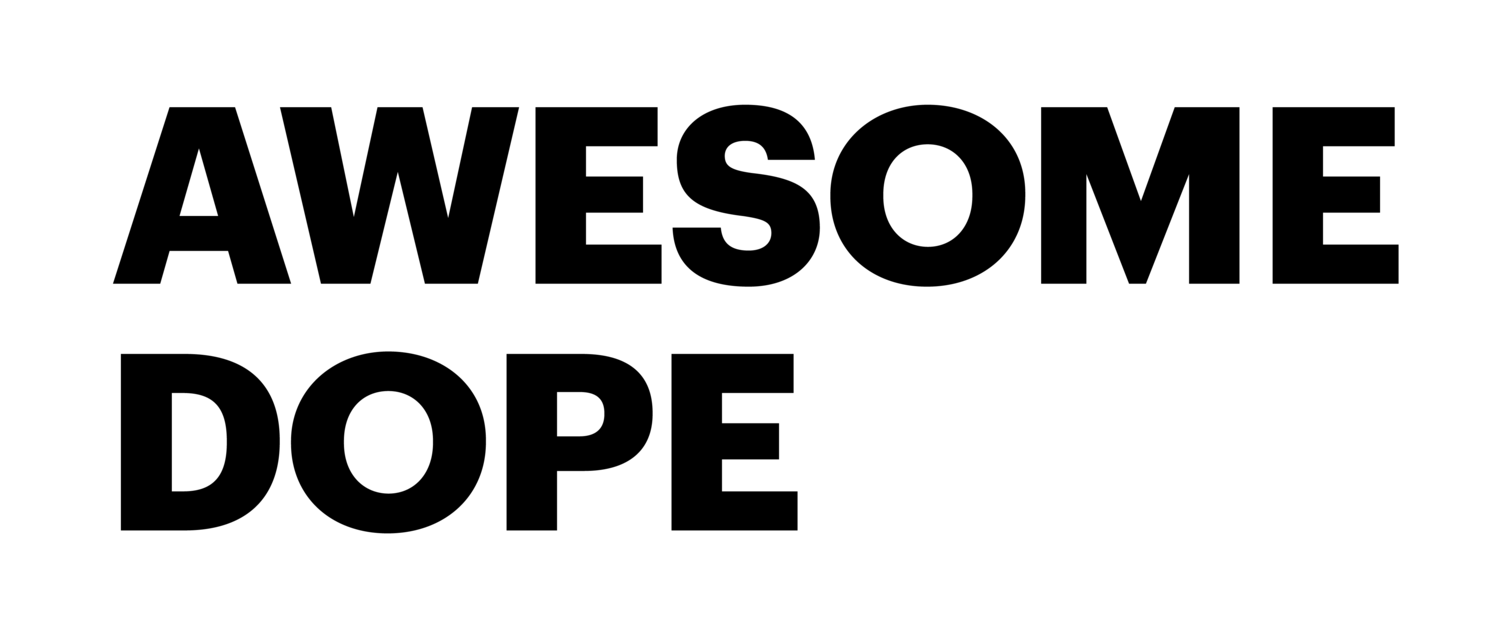 Awesome Dope Cannabis Brand Logo