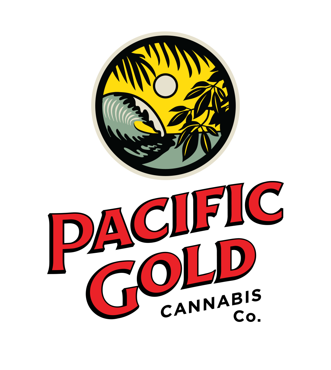 Pacific Gold Cannabis Co. Cannabis Brand Logo