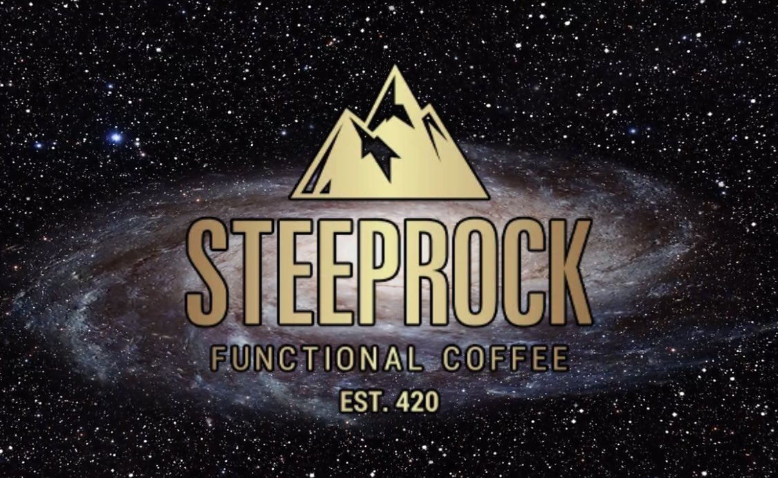 Steeprock Functional Coffee est. 420 Cannabis Brand Logo